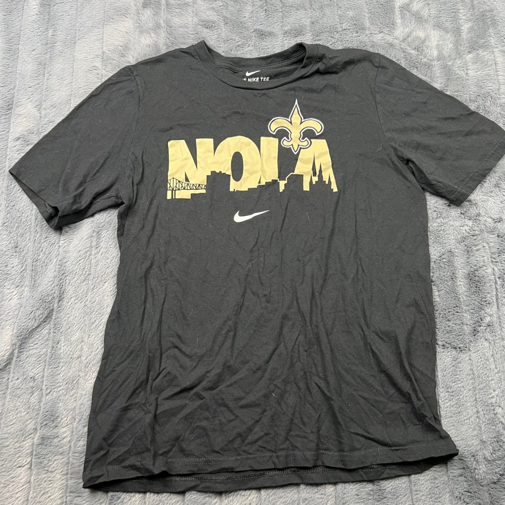 Nike Kids New Orleans Saints NOLA Graphic T-Shirt Black XL 18/20 RN67891